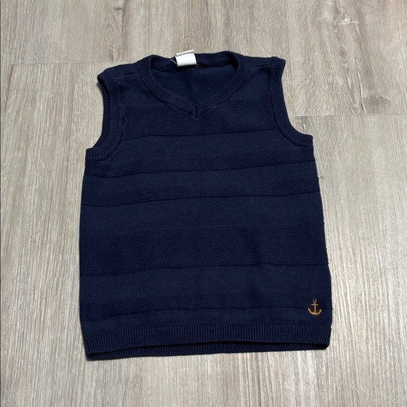 H&M Navy Blue Sleeveless Knit Sweater Vest - Picture 1 of 1